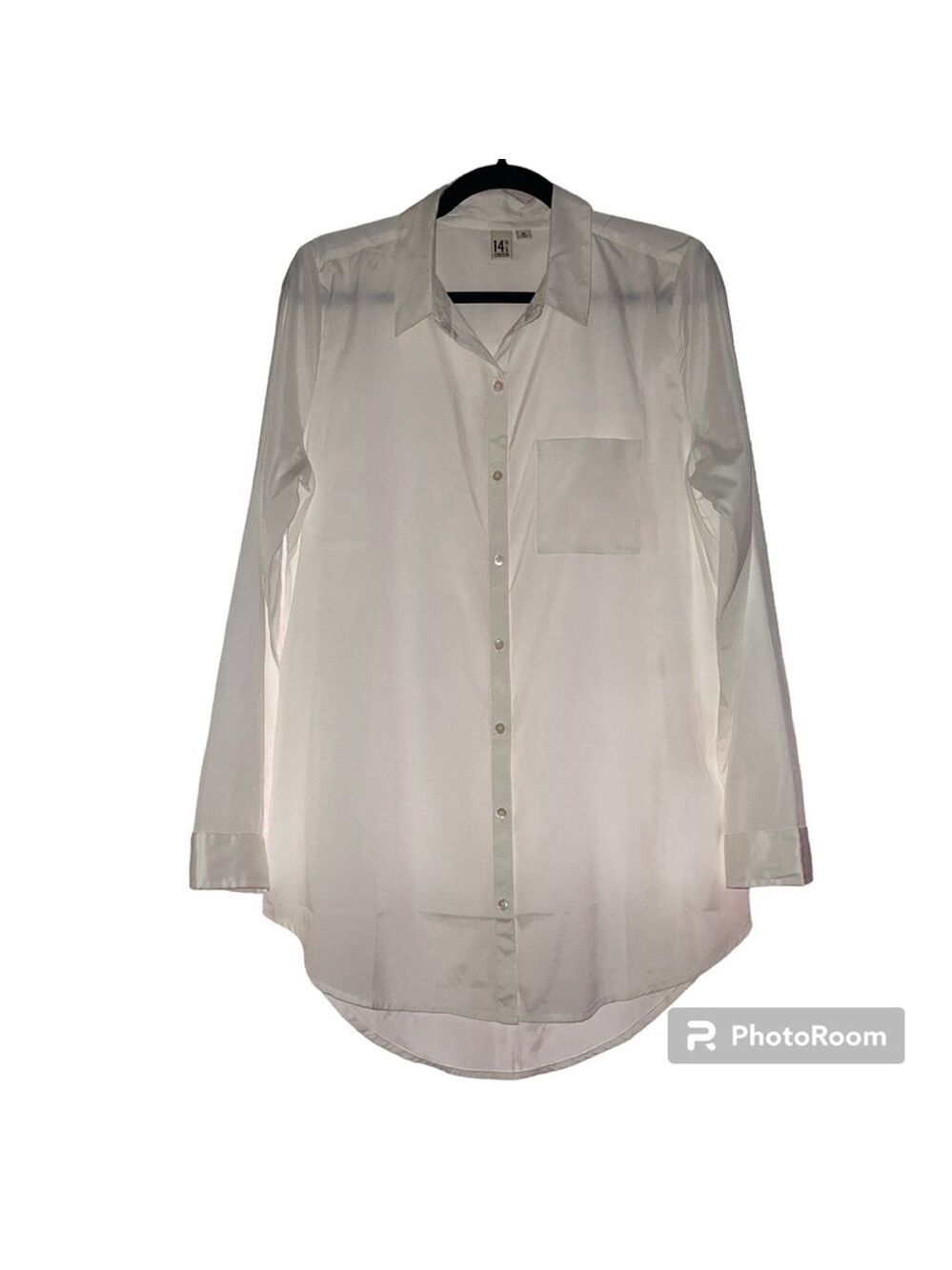 14th & Union | Medium White Button Down Dress Shirt